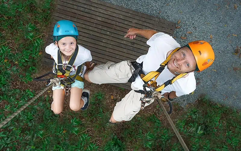 Father and Daughter Abseil